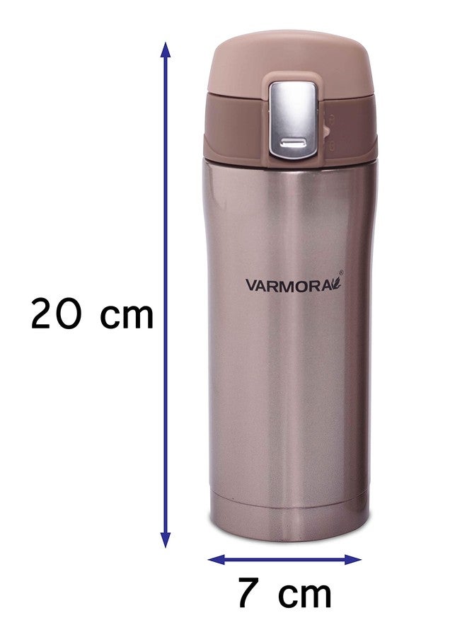 Varmora Valencia Thermosteel Vacuum Stainless Steel Bottle 24 Hours Hot and Cold (350 ml)(Assorted)(Pack of 2) - Image 5